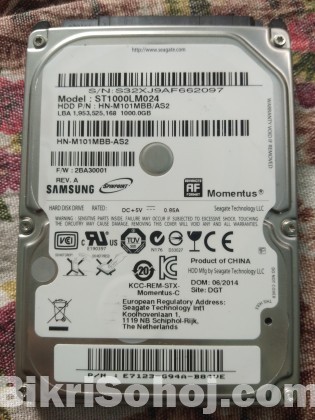 1TB LAPTOP HARD DISK(SAMSUNG, SEAGATE)